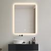 Rectangular bathroom mirror lago 80X60 CM LED lighting, heating mat
