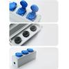 Outdoor Power Distributor 220V 10A Plastic Waterproof Junction Box for Outdoor Electrical Safety Easy Installation