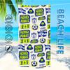 Microfiber Beach Towel Exquisite Prints Thin Quick Dry Absorbent Extra Large Towel For Beach Swimming Camping Yoga Bath Sports