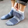Men Spring and Summer New Pure Color Mesh Cotton Sweat Absorbing Breathable Boat Socks