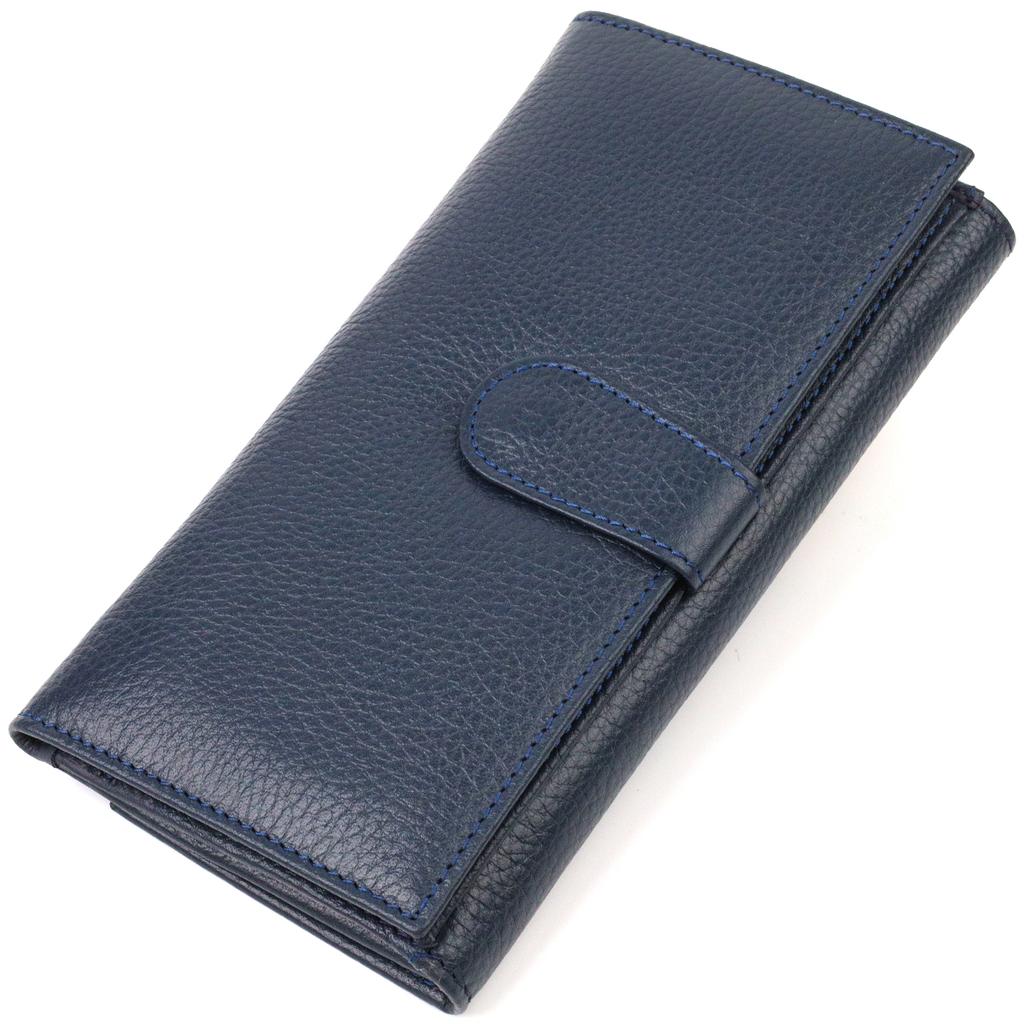Reliable Unisex Wallet Made of Genuine Leather Floating CANPELLINI 21849 Blue