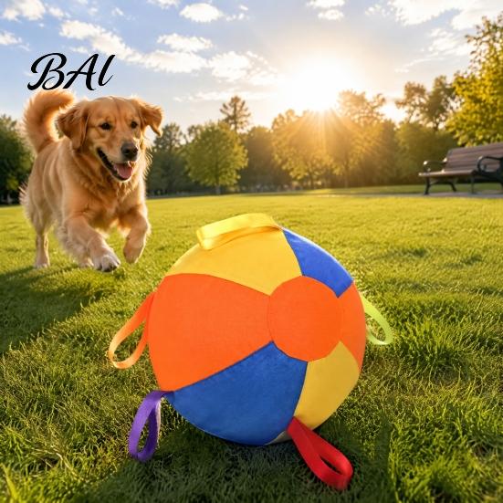 Herding Ball for Medium Dogs Dogs, 10" 18" 22" Inflatable Ball, with Interactive Pet Toy Easy Grip Tabs, Outdoor Training Large Shepherds Dog