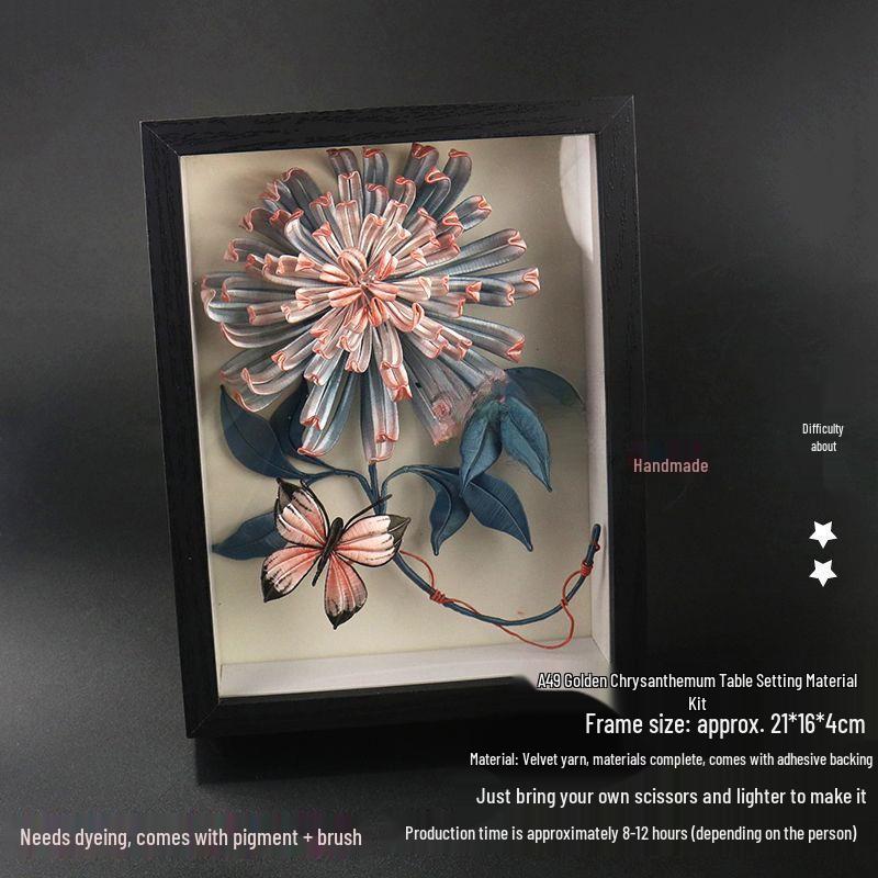 Handmade Chrysanthemum Filigree Kit: Cultural Heritage Decor with DIY Tutorial