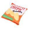 Potato Chips Plush Dog Toy Built In Rattling Paper Bite Resistant Squeaky Snack Bag Dog Toy for Puppy Potato Chip Orange