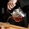 Heat-Resistant Glass Teapot with Lift Handle