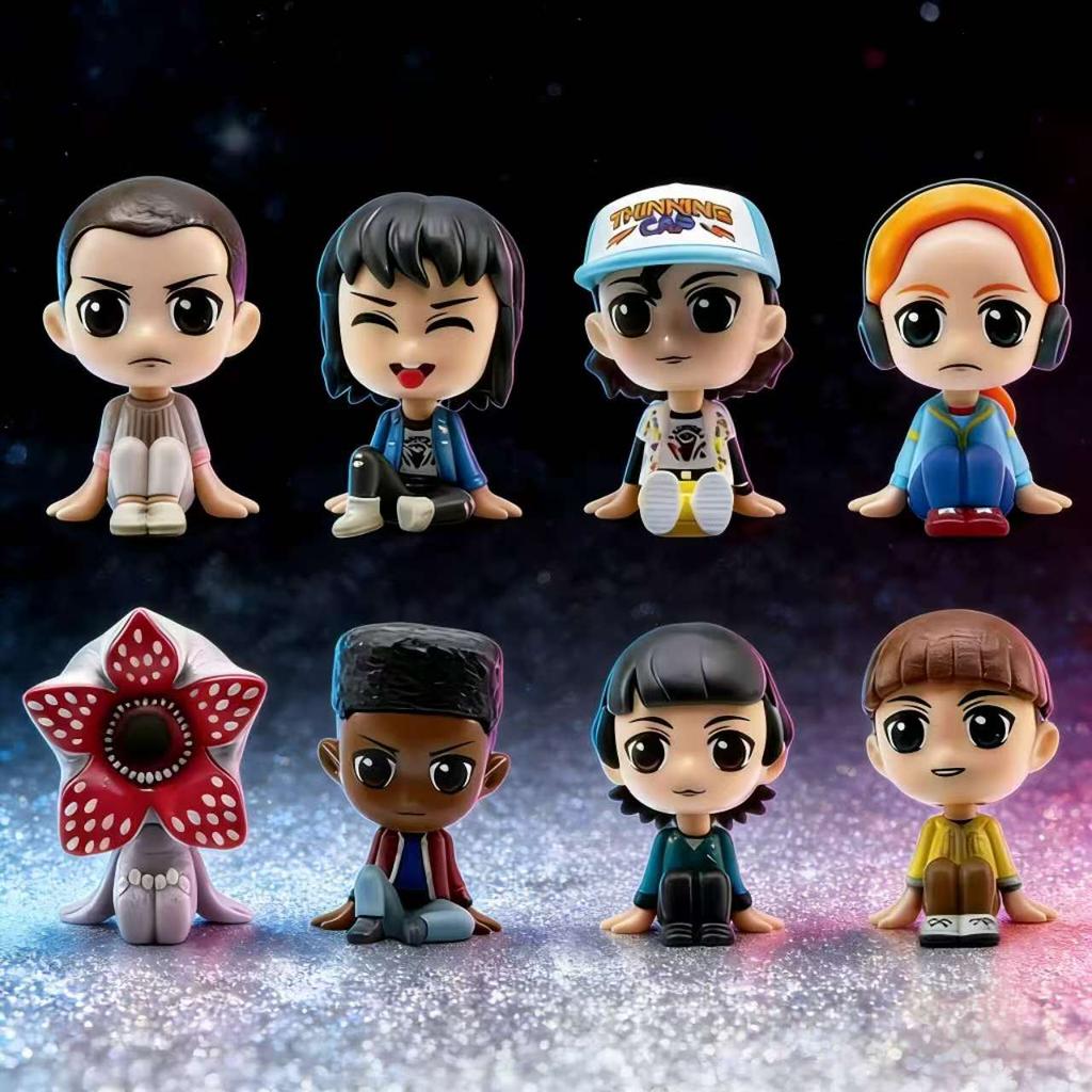 ~8 Styles Stranger Figure Eleven Dustin Barb Steve Demogorgon Action Figures Car Home Decoration Toys for Kids#