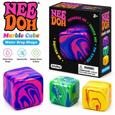Needoh Swirl Cube Malt Squishy Tpr Stress Relief Toy Slow Rebound Party Favor & Classroom Reward Ideal