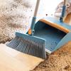 3Pcs Broom and Dustpan Squeegee Set Household Cleaning Tool Foldabl Comb Teeth 180° Rotation Combo Upright Standing Floor Hair
