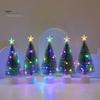3Pcs LED Christmas Tree Eye-catching Durable Colorful Luminous Christmas Tree Ornament for Home Festive Decoration