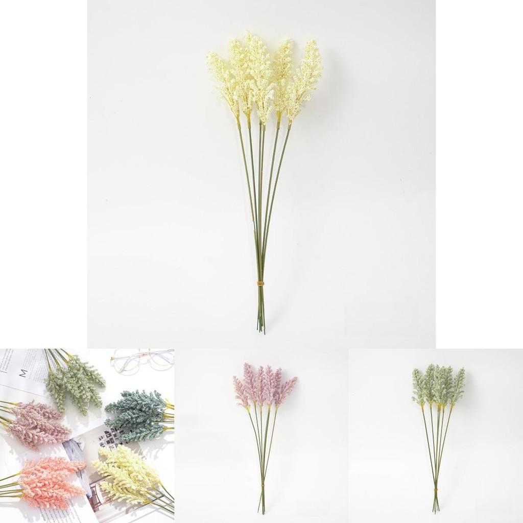 Small Fresh Imitation Handheld Rice Ear Triticum Aestivum Bouquet For Home Decor And Photography Props