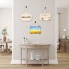 12 Pcs Unfinished Hanging Wood Signs for Wood Burning Crafts Christmas Ornament