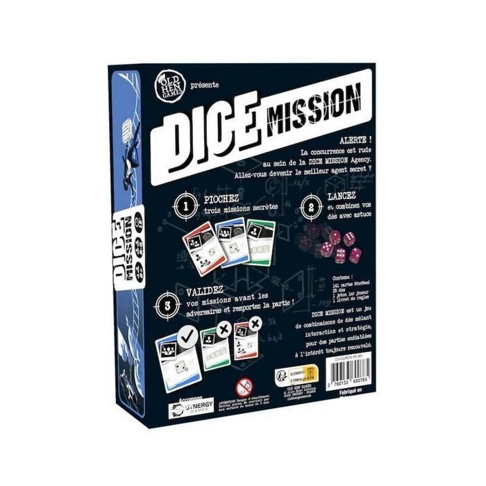 Jeu de dés - OLD HEN GAMES - Dice Mission - Multicolore - À partir de 8 ans - 2 joueurs ou plus
