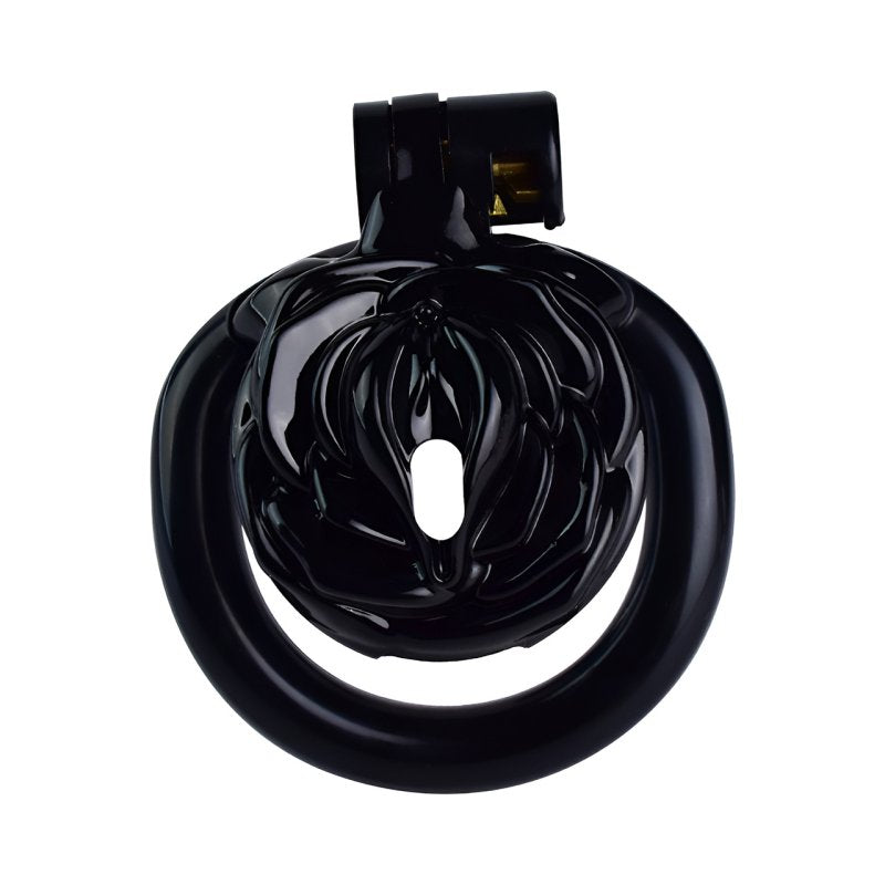 Cage de Chasteté Sissy Rose 3.5 x 3.5 cm Noire - CockLock - Cages de Chasteté
