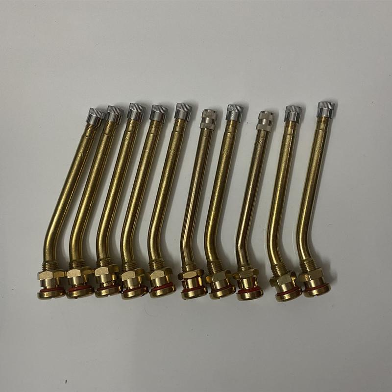 10 PCS Trucks Valve Stem V3.20.4 ,V3.20.5 V3.20.6 Valve Stems Brass Tubeless Tire Valve Adaptor for Trucks Buses Large Vehicles