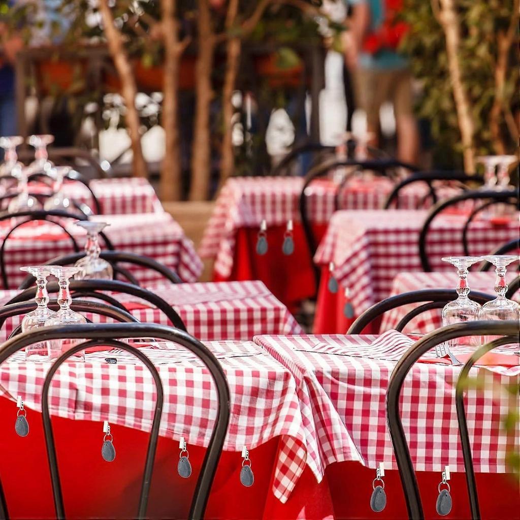12 Pcs Tablecloth Weights Tablecloth Pendant Teardrop Shape Table Cover Weights with Metal Clips for Outdoor Picnic Garden Dinner Table Cover Decorati