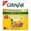 Girnar Green Tea with Turmeric Tea Bags 10 Count | Low Caffeine, Vegetarian, Allergen-Free Herbal Beverage