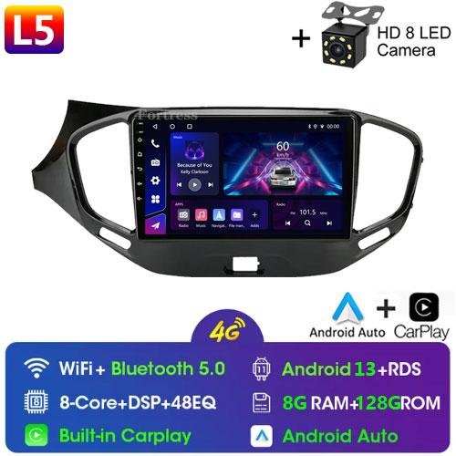2 Din Android 12 Car Radio Multimedia Video Player For LADA Vesta Cross Sport 2015-2019 GPS 4G WIFI Stereo Carplay Auto QLED RDS