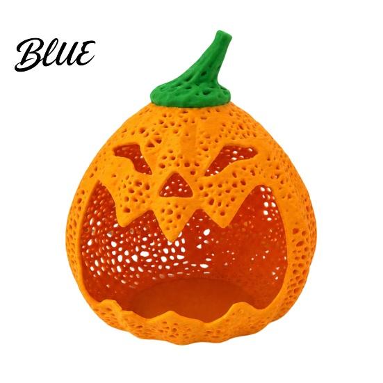 Decorative Candy Bowls for Party Hollow Pumpkin Storage Ornament Halloween Holder Creative Ghost Face Desk Decor Desktop Organizer with Stable Base