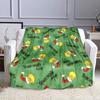 Grinch Christmas Patterned Blanket Design Patterned flannel blanket perfect for the bedroom living room, sofa, or a little nap