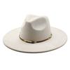 British Style Suede Top Hat Men'S Casual Big Eaves Tibetan Felt Hat Women'S Retro Cowboy Gentleman Hat