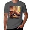 Elephant Portrait Resting Elephant Tshirt Large Size Basic Casual Tshirt