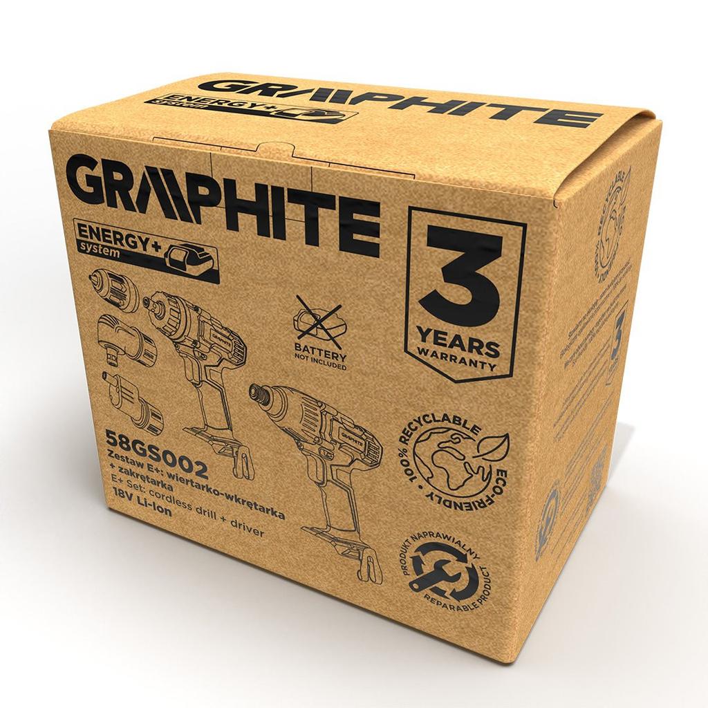 E+ Set: Drill-Driver With Crimpers, Without Battery - T 58Gs002