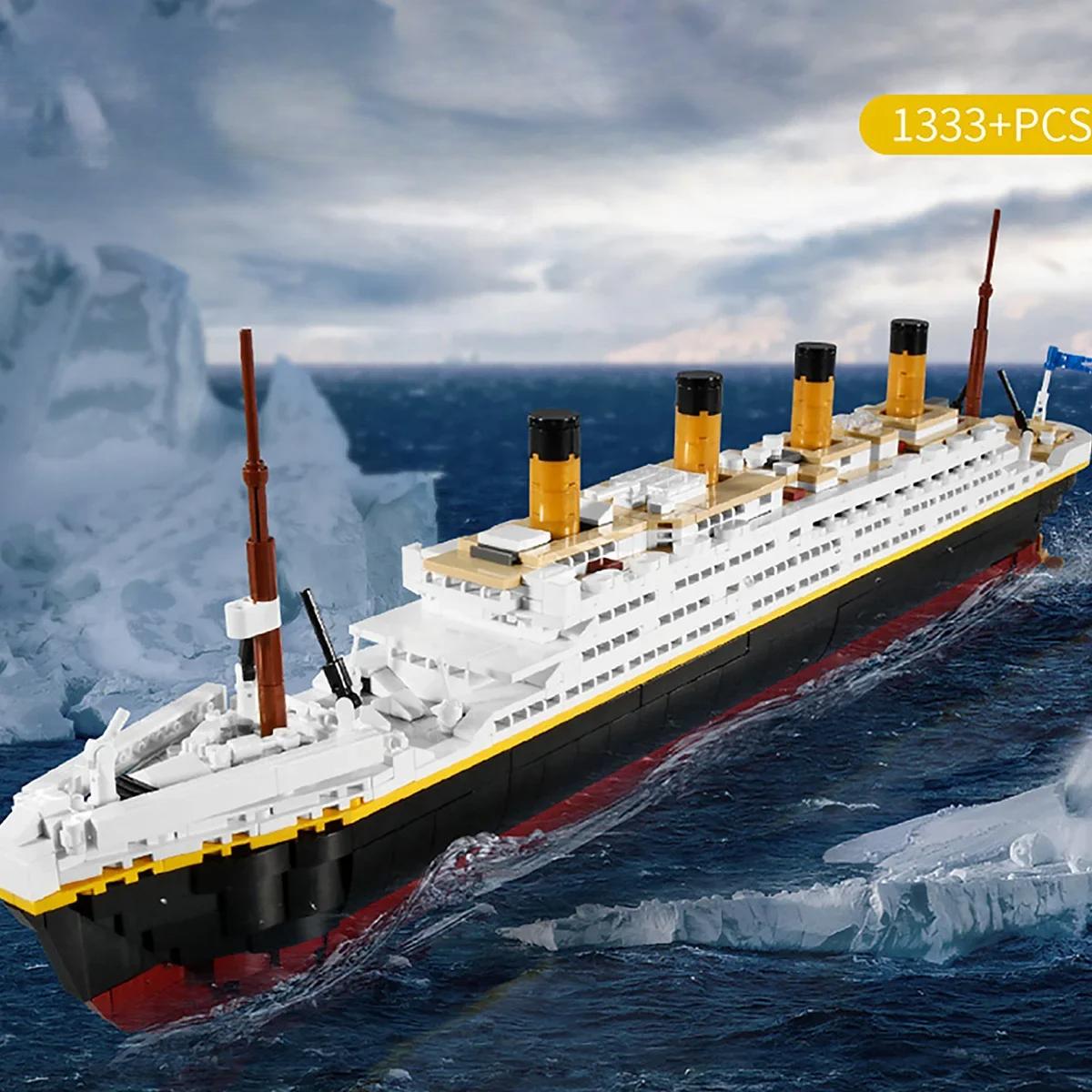 

Большая модель Титаника Строительный блок Набор для творчества Игрушки DIY Игрушки Украшение автомобиля Поделки Анимация Производные детские игрушки boxxed