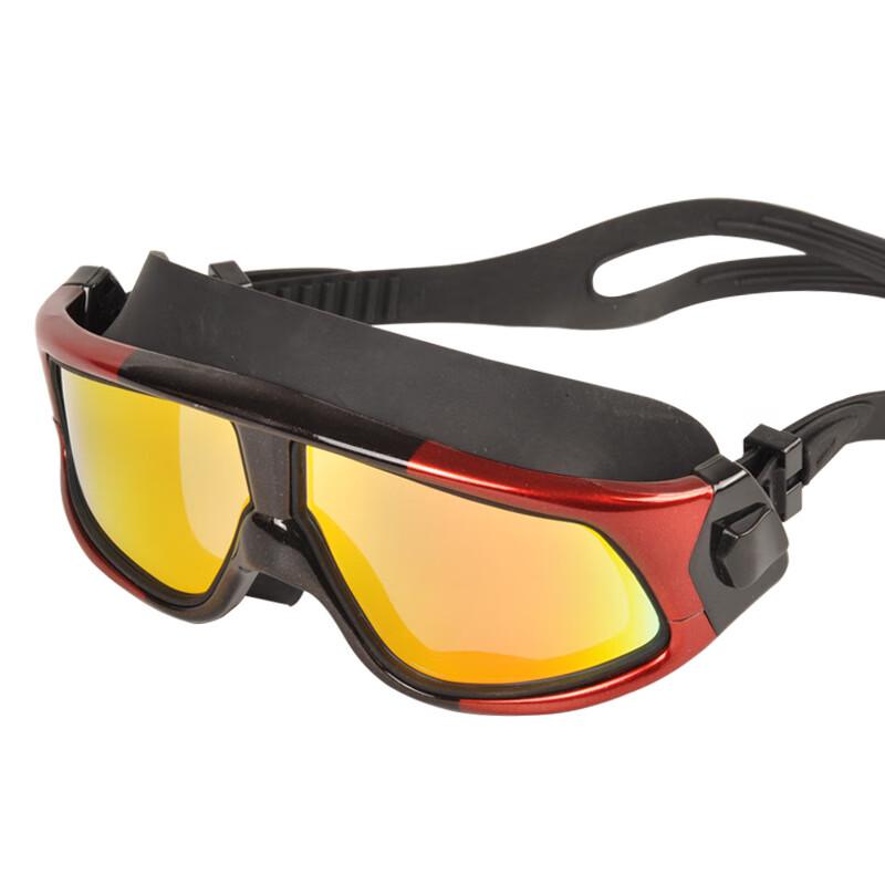Professional Large Frame Electroplated Anti-fog Swimming Goggles