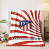 Atlético Madrid Striped Blanket print blanket soft and cozy perfect for the living room bed sofa or a nap,gift