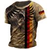 Men's T-shirt printed round neck short sleeved loose T-shirt street wear summer men's handsome clothing 6XL