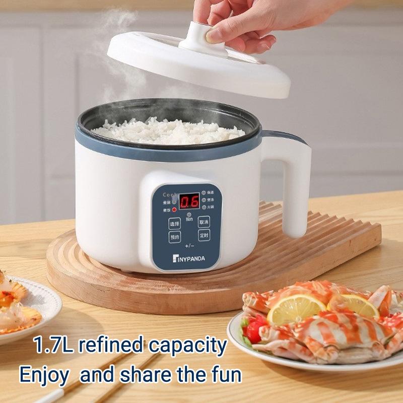 1.7L Mini Electric Rice Cooker Double Layer 220V Multi Cooker Non-Stick Smart Mechanical MultiCooker Steamed Rice Pot For Home