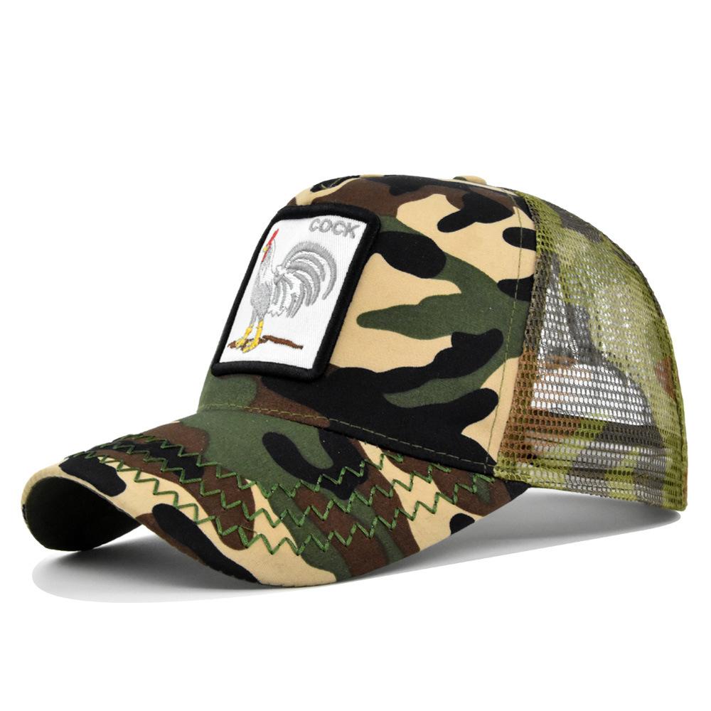 Tongue Cap Duck Animal Chicken Patch Embroidered Baseball Cap Curved Brim Hat
