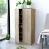 Shoe Cabinet 7 Shelves Oak