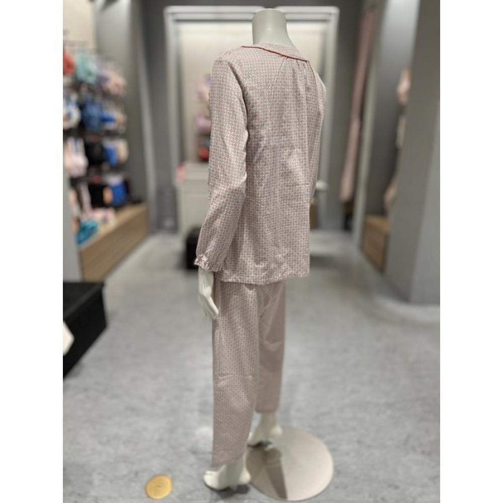 Triumph Women S 100  Cotton Flower Long Sleeve Pajama Tdwpj112pe