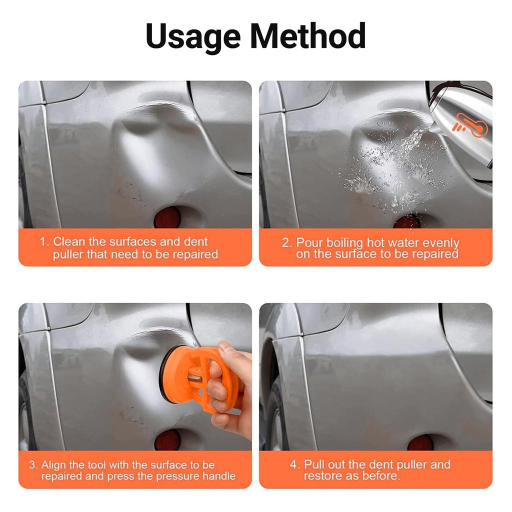 Car Dent Puller 3 Pack Dent Removal Kit Handle Lifter Powerful Car Dent Remover Suction Cup Dent