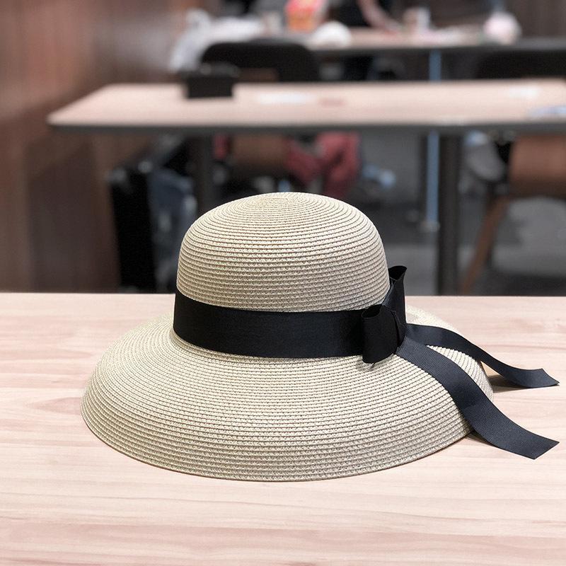 

Hat women s summer straw hat fashion bow sun hat vacation beach hat sun hat