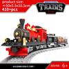 Set Treno Città Treno a Vapore Proiettile Veicolo Merci Stazione Ferroviaria Modello Blocchi da Costruzione Mattoni Binari Rotaia Senza Motore Kit Carrozza Giocattolo per Bambini