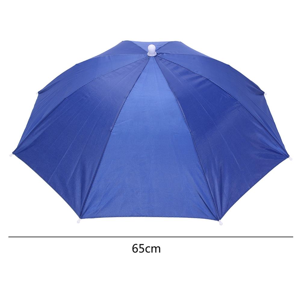 55/65cm Portable Outdoor Umbrella Hat Cap Folding Women Men Umbrella Fishing Hiking Golf Beach Headwear Handsfree Umbrella