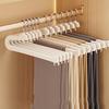 10pcs Flocked Goose-Shaped Pant Hangers, Suitable for Dormitories, Homes, and Schools. Made of Flocked Material, Traceless and Non-slip