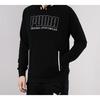 Puma Embroidered Logo Knit Hoodie Men Tops Black 844128-01