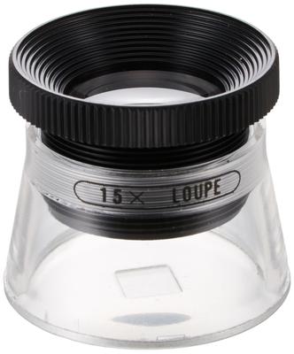 Shinwa Measuring Loupe High 15x with 75570 T-1, Magnification, 20mm, Scale,