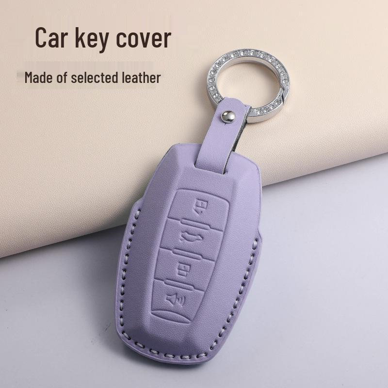 Compatible Haval Key Case for H6, M6 Plus, Menglong H2, Second Gen Big Dog, F7, Mythical Beast, H9 Red Hare In Textured Green.
