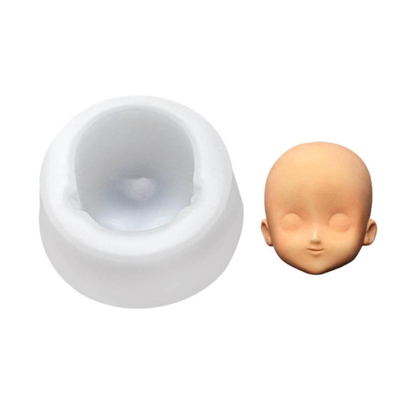 3D Dolls Head Baby Face Mold Silicone Cake Mold Model Handmade Soap Clay Plaster Mold Fondant Chocolate Sugar Craft Mold