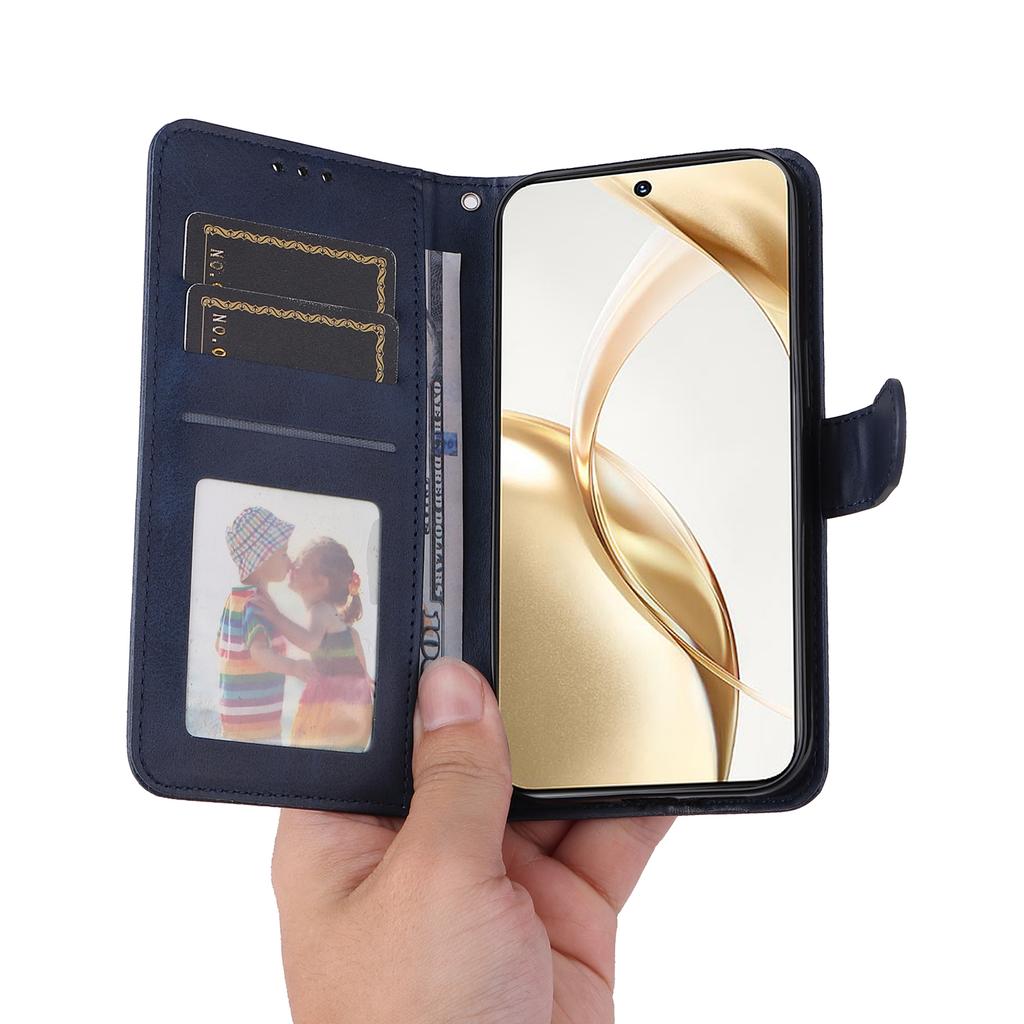 Für Honor 200 5G Hülle PU Leder Ständer Handyhülle mit 3 Kartenfächern