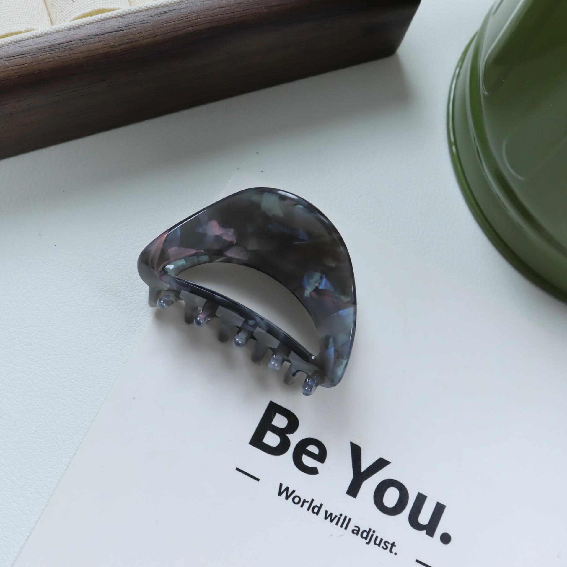 Nan Rui 4.5cm Acetate Hollow Semicircle Claw Clip - Sweet & Trendy Hair Accessory