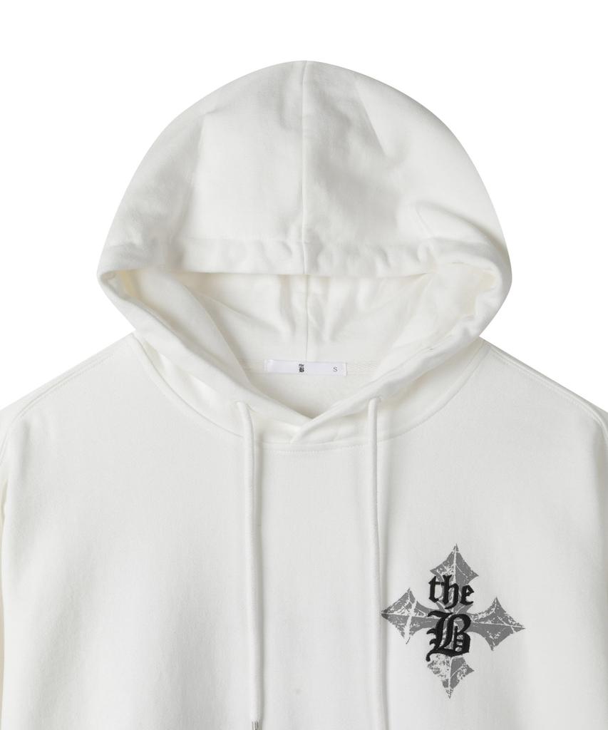 THE B ARCHIVE Unisex Oversized Artwork Sweat Hoodie White