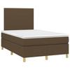Maison Exclusive - Sommier à lattes de lit matelas et LED Marron foncé 120x200 cm