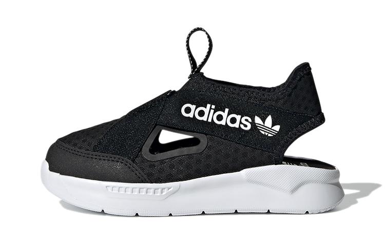 

Adidas Originals 360 Sandals C Low top Slip Resistant Anti Kick Cushioning Children s Sandals Black FX4946 33.5