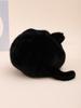 Retro leopard print beret plush hat women's autumn and winter cold warm bucket hat ear protector hat basin hat men