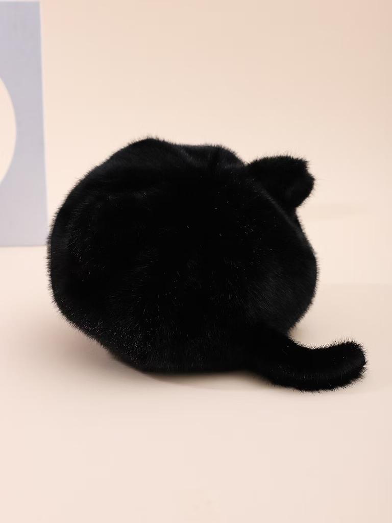 Retro leopard print beret plush hat women's autumn and winter cold warm bucket hat ear protector hat basin hat men